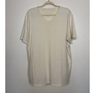 Unbound Merino Wool Blend V Neck Short Sleeve Tee XXL